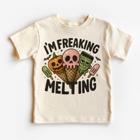 I'm Freaking Melting Ice-cream Halloween graphic T-shirt by Madi Moosh