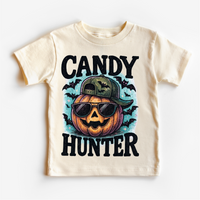 Candy Hunter Halloween graphic T-shirt by Madi Moosh