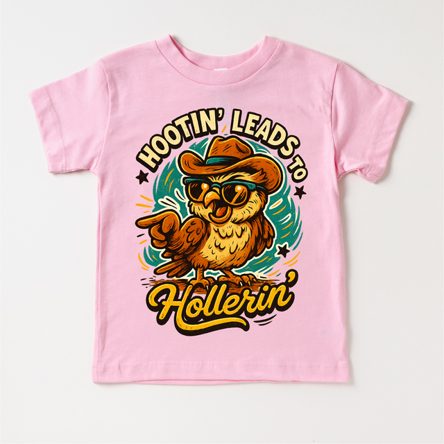 Hootin Leads To Hollerin' Funny Owl Country Western Shirt - Western Tee - MU99