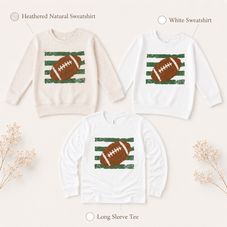Kids Football Graphic Tee, Vintage Football Toddler Shirt, Game Day Sports Shirt