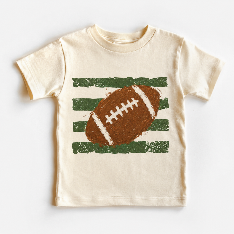 Kids Football Graphic Tee, Vintage Football Toddler Shirt, Game Day Sports Shirt