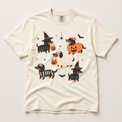 Halloween dachshund costume shirt in ivory