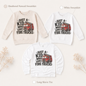 Just a Kid Who Loves Fire Trucks long sleeve tee and kids sweatshirt options