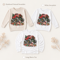 Red Christmas Monster Truck Shirt for Kids – Holiday Gifts long sleeve tee and sweatshirt options