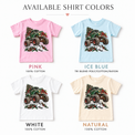 Green Christmas Monster Truck Shirt for Kids – Snowy Tree short sleeve tee color options