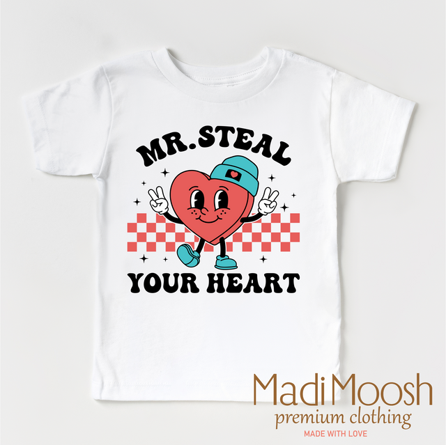 Mr. Steal Your Heart Valentine's Day Shirt -  Valentine's Tee