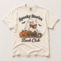 Spooky Stories Book Club Comfort Colors shirt in Ivory