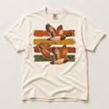 Vintage Flying Mallard Duck on natural ivory short sleeve tee