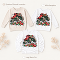 Christmas monster truck design on sweatshirts long sleeve