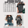 Comfort Colors size guide and size chart
