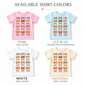 God Says I Am bows Christian girls shirt colors pink ice blue white and natural