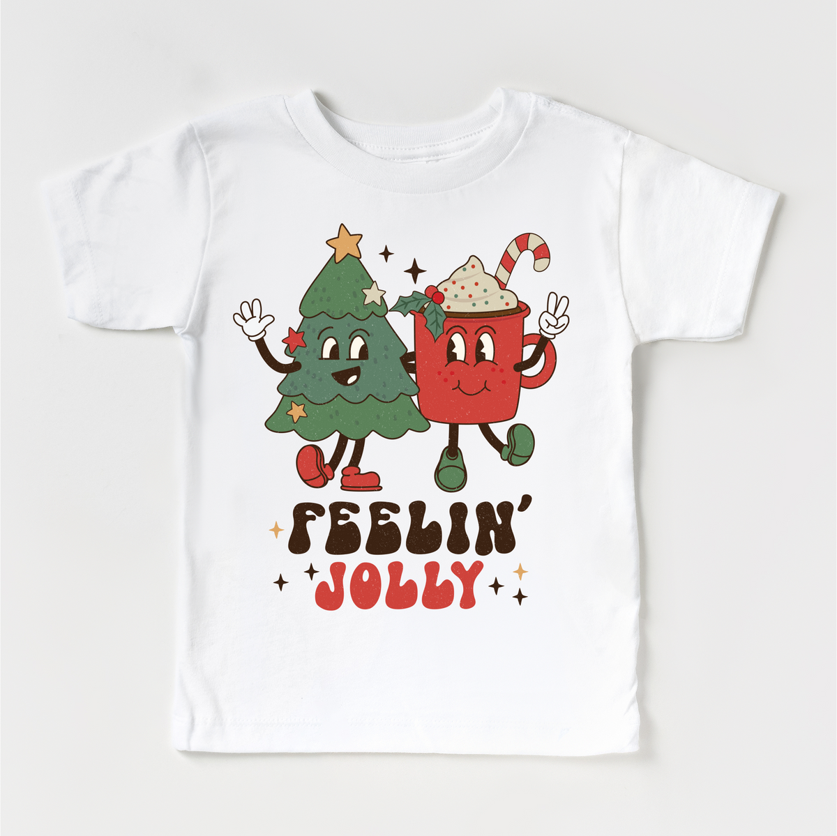 Feelin Jolly Christmas White kids shirt