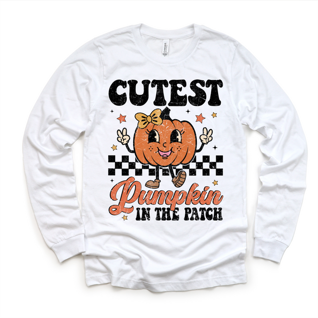Cutest Pumpkin In The Patch Shirt - Fall Halloween Tee (Copy)