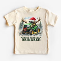 Nothing Runs Like A Reindeer Christmas Tractor, Farm Christmas graphic T-shirt by Madi Moosh
