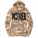 Mother star graphic on Desert Camo pullover hoodie