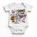 Shake Your Boo-Ty Skeleton Halloween Shirt for Kids – white baby bodysuit