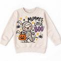 Mummy Boo Halloween Shirt for Kids – natural youth sweatshirt