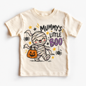Mummy Boo Halloween Shirt for Kids natural short sleeve tee