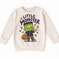 Little Monster Halloween Shirt for Kids – natural youth sweatshirt