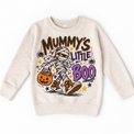 Mummy's Little Boo Halloween Shirt for Kids – natural youth sweatshirt