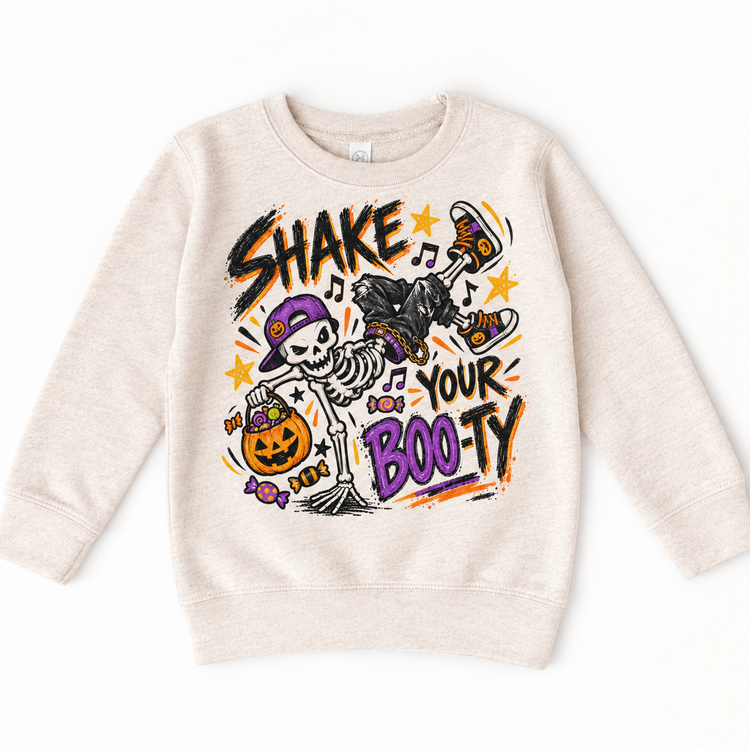 Shake Your Boo-Ty Halloween Shirt for Kids – natural youth sweatshirt