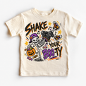 Shake Your Boo-Ty Halloween Shirt for Kids natural short sleeve tee