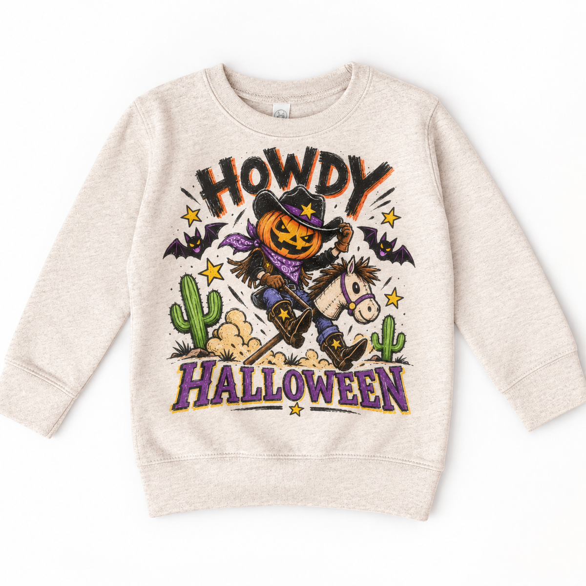 Howdy Halloween Western Shirt for Kids – natural youth sweatshirt