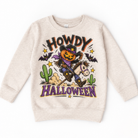 Howdy Halloween Western Shirt for Kids – natural youth sweatshirt