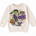 Little Monster Halloween Shirt for Kids – natural youth sweatshirt
