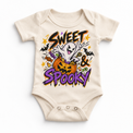 Sweet and Spooky Halloween Shirt for Kids – natural baby bodysuit