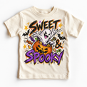 Sweet and Spooky Halloween Shirt for Kids natural short sleeve tee