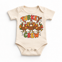 Turkey Crew design on a natural bodysuit