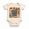 Christmas Cookie Baking Crew design on a natural bodysuit