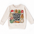 Christmas Cookie Baking Crew design on a natural sweatshirt