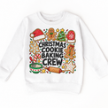 Christmas Cookie Baking Crew design on a white sweatshirt