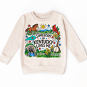 Somebody in Kentucky Loves Me design on a natural sweatshirt