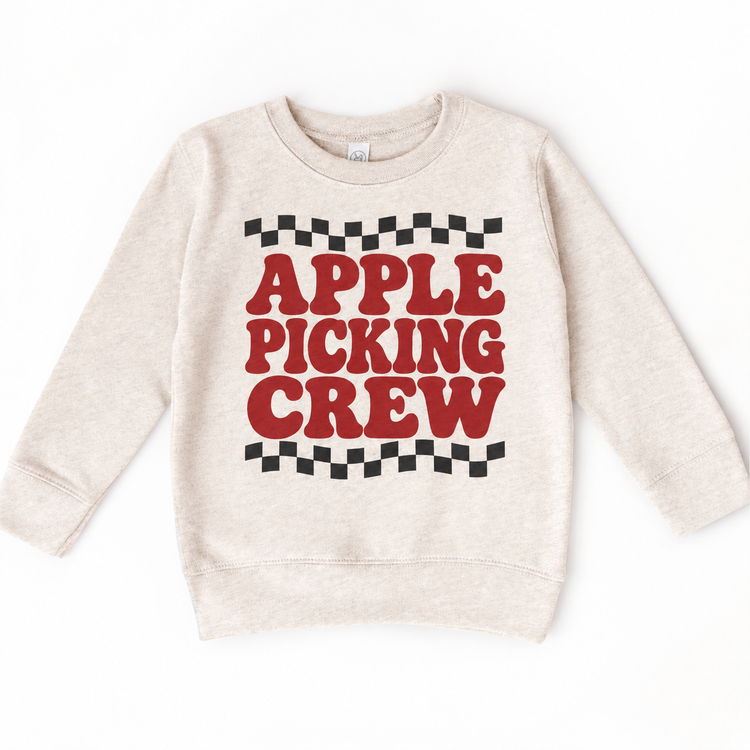 Apple Picking Crew Shirt, Sweatshirt & Bodysuit - Natural Heather Sweatshirt