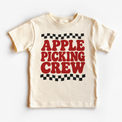 Apple Picking Crew Shirt, Sweatshirt & Bodysuit - Natural Short Sleeve Tee