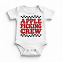 Apple Picking Crew Shirt, Sweatshirt & Bodysuit - White Baby Bodysuit