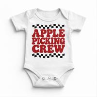 Apple Picking Crew Shirt, Sweatshirt & Bodysuit - White Baby Bodysuit