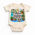 Somebody in Mississippi Loves Me design on a natural bodysuit
