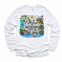 Somebody in Mississippi Loves Me design on a white long sleeve tee