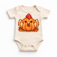 Pumpkin Chicken Shirt, Sweatshirt & Bodysuit - Natural Baby Bodysuit