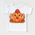 Pumpkin Chicken Shirt, Sweatshirt & Bodysuit - White Short Sleeve Tee