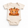 Pumpkin Pig Shirt, Sweatshirt & Bodysuit - Natural Baby Bodysuit