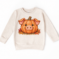 Pumpkin Pig Shirt, Sweatshirt & Bodysuit - Natural Heather Sweatshirt