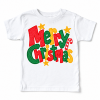 Merry Christmas Christmas design on a white tee