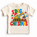 I Dig Christmas design on a natural tee