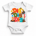 Dig Dig Dig design on a white bodysuit