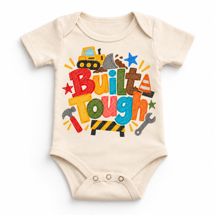 Built Tough design on a natural bodysuit